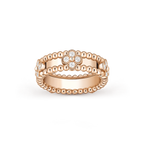 Bague Perlée sweet trèfles