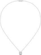 Pendentif Cartier Destinée, diamant taille emeraude, pavé