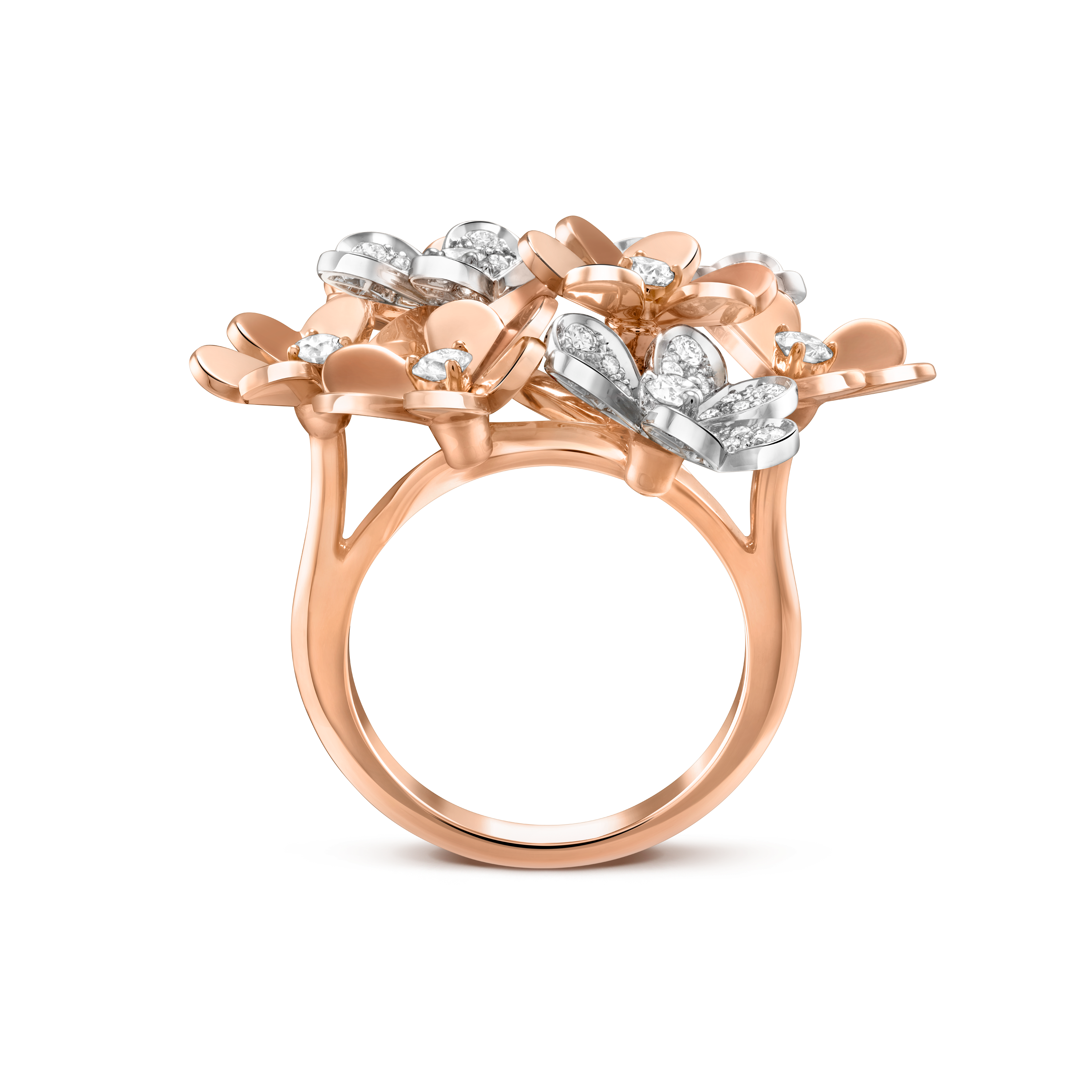 Bague Frivole, 8 fleurs