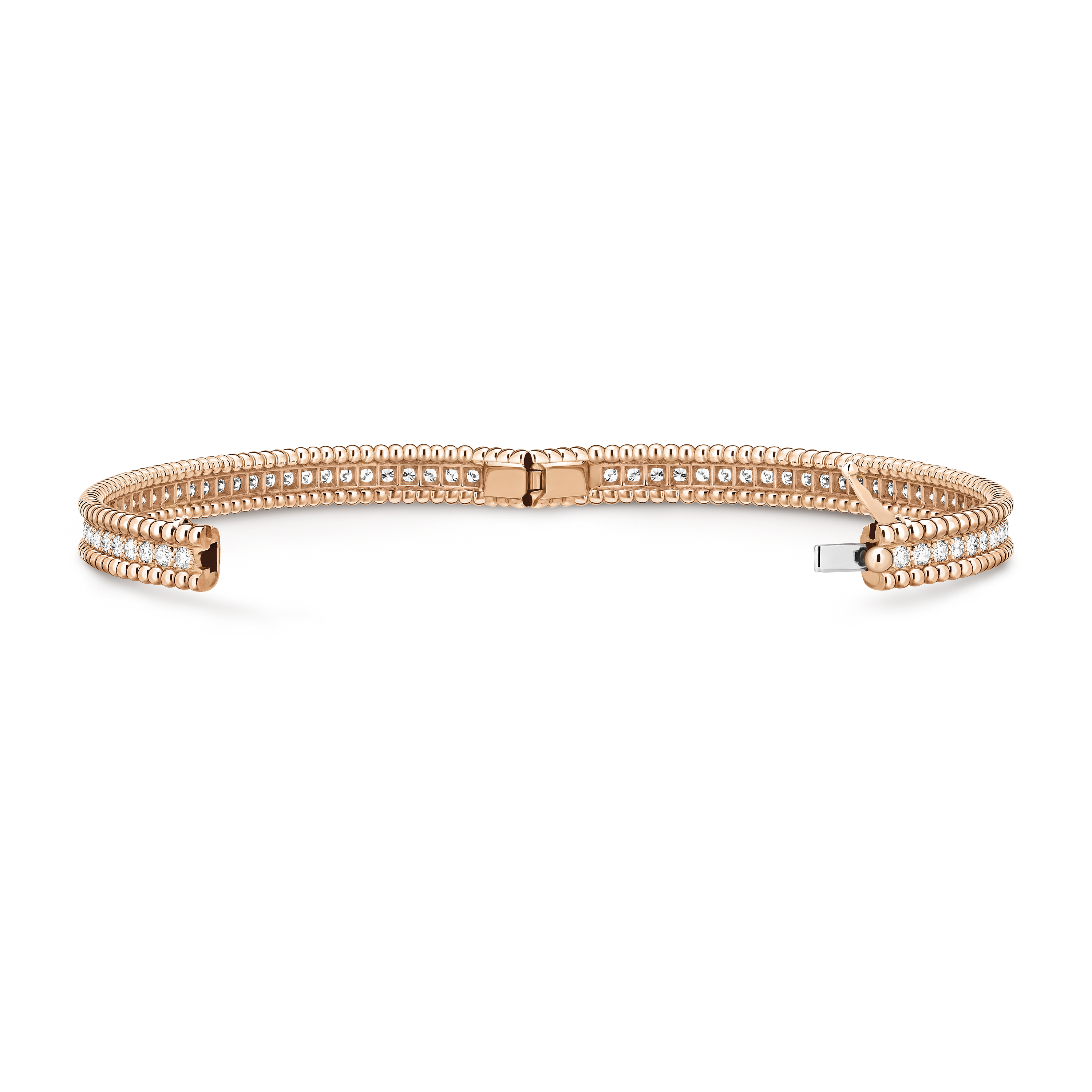 Bracelet Perlée diamants, 1 rang