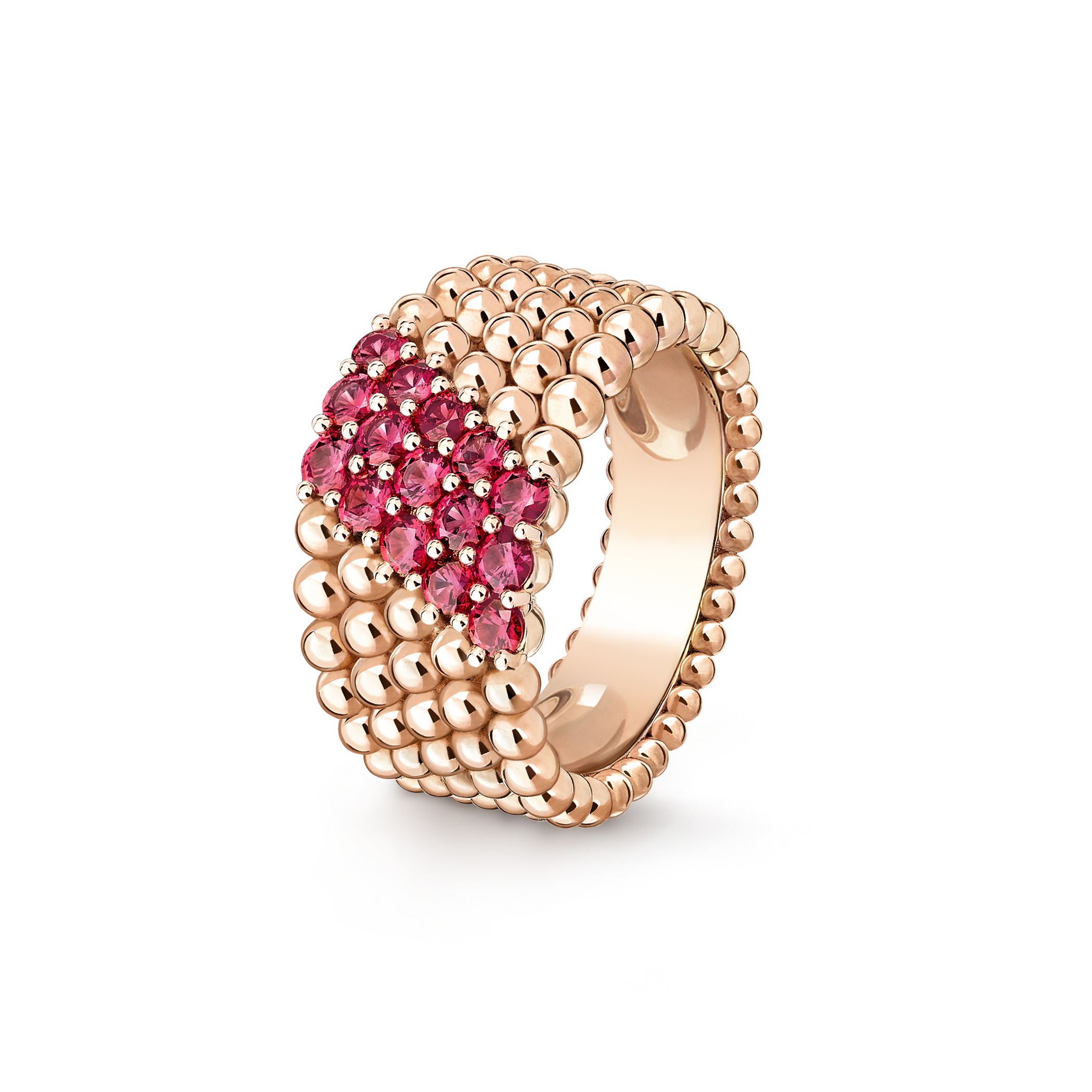 Bague Perlée couleurs, 5 rangs