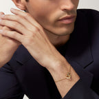 Bracelet LOVE, sur chaîne, pavé