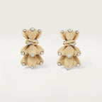Boucles d'oreilles Grain de Café, diamants