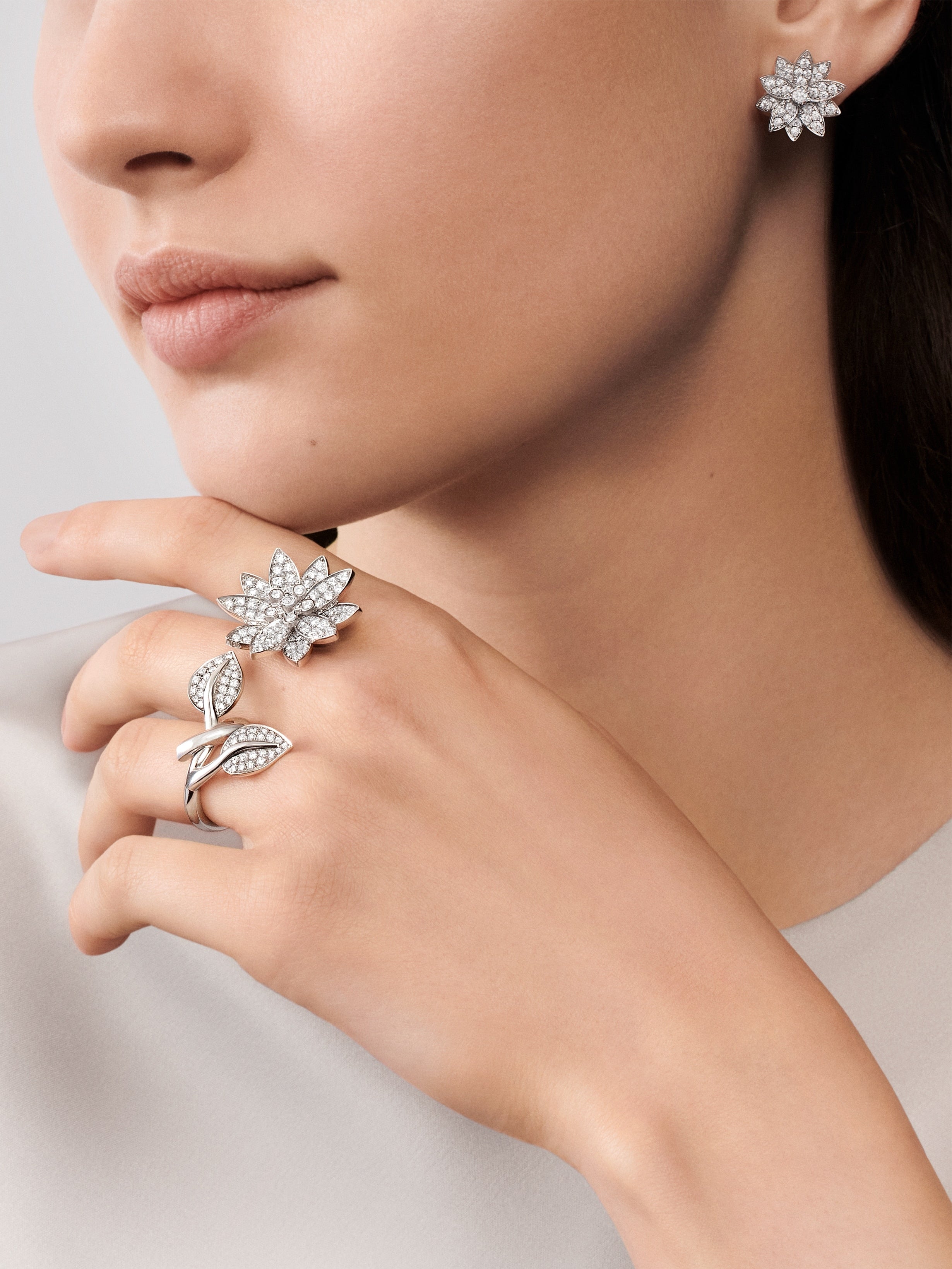 Boucles d’oreilles Lotus petit modèle