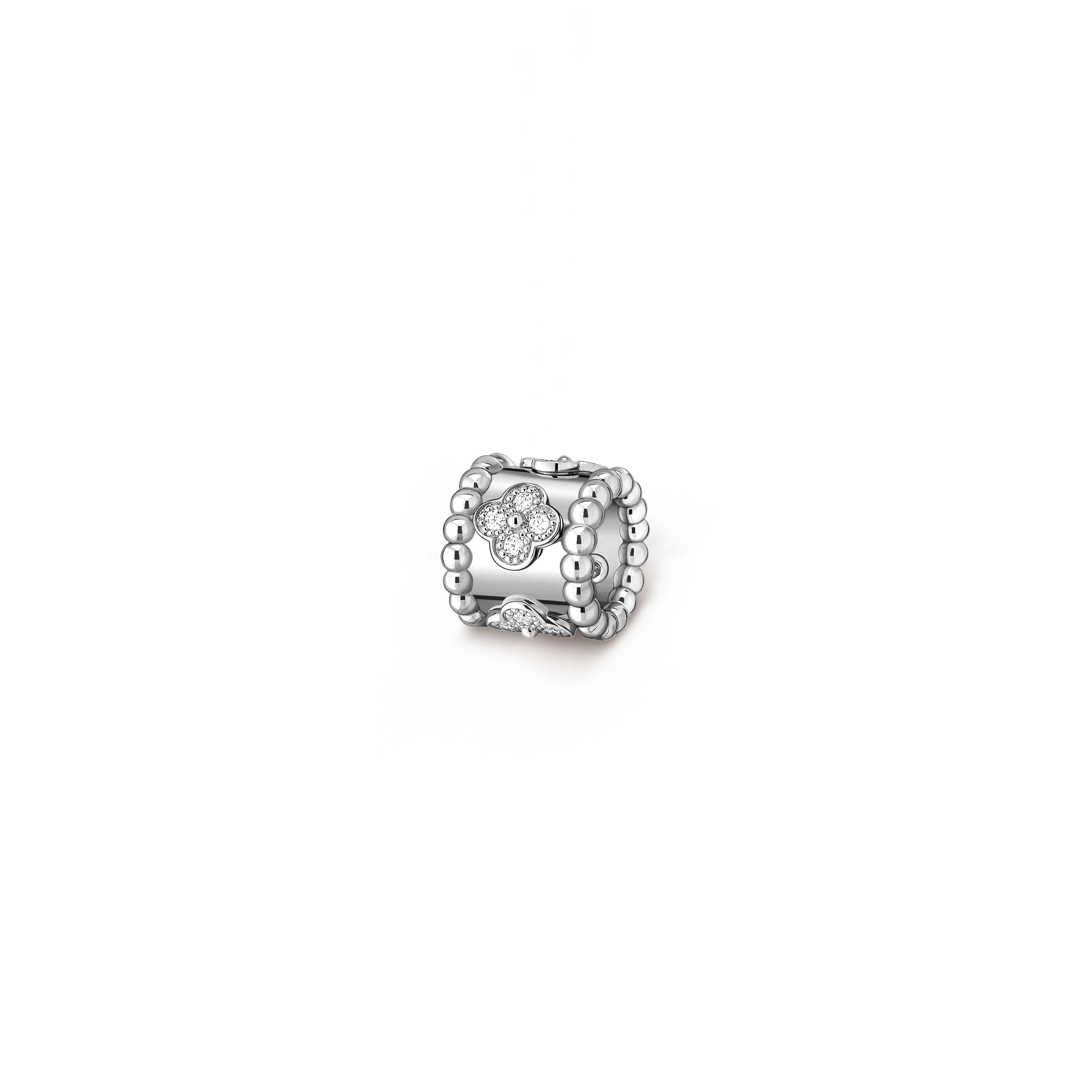Pendentif Perlée trèfles