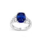 Solitaire Jasmin Saphir 4,46 cts