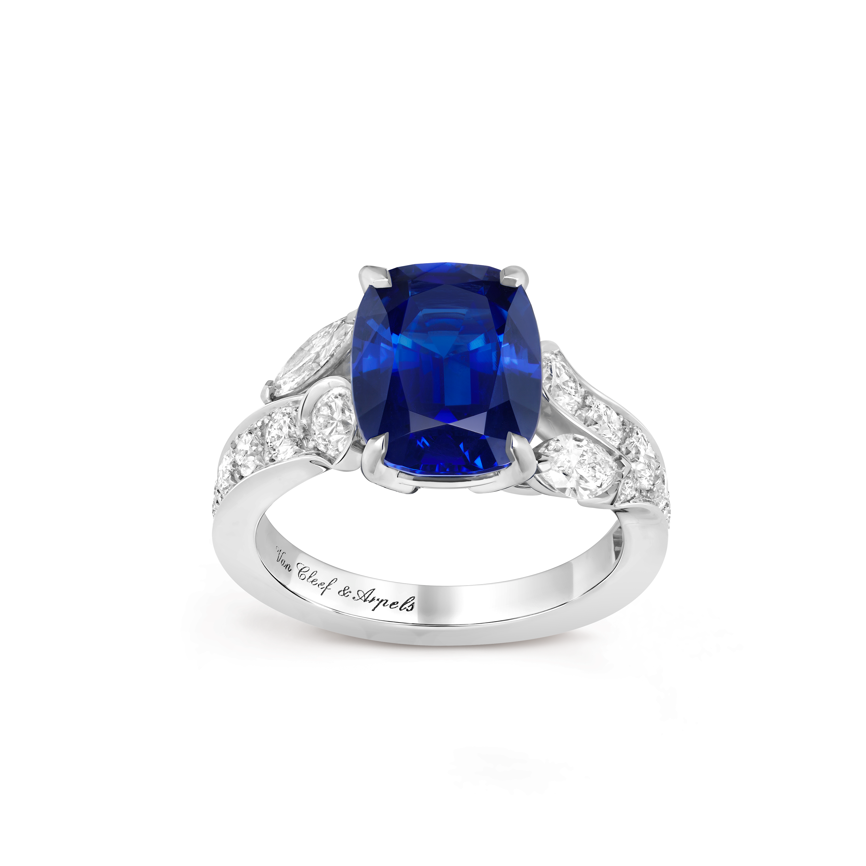 Solitaire Jasmin Saphir 4,46 cts