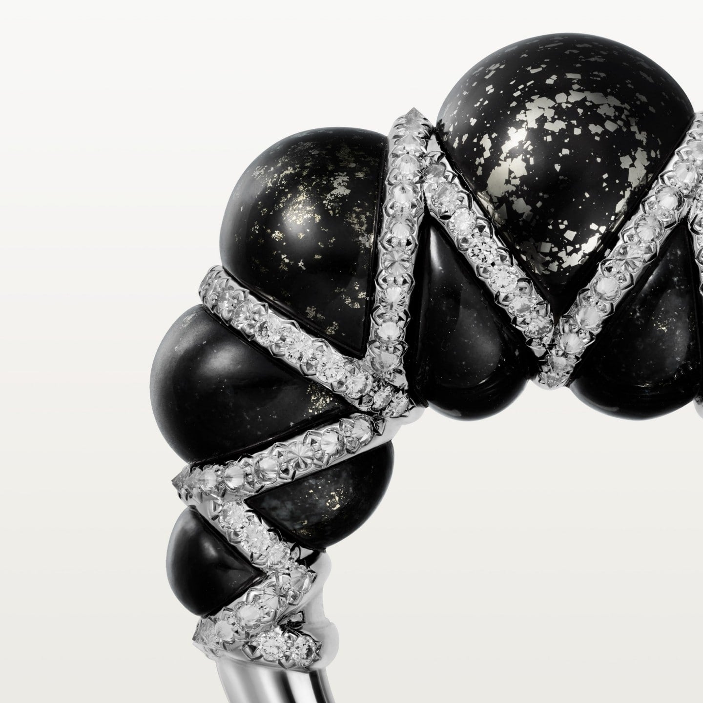 Bague Cartier Libre Tressage, metaquartzite, diamants