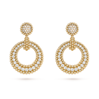 Boucles d'oreilles Perlée diamants