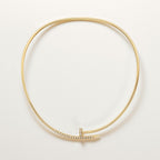 Collier torque Juste un Clou, petit modèle, diamants serti inversé