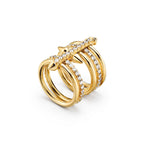 Tiffany Titan by Pharrell Williams Bague à cinq rangées en or 18 carats et diamants