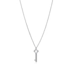 Collier Cœur plein avec fermoir à bascule en argent 925 millièmes