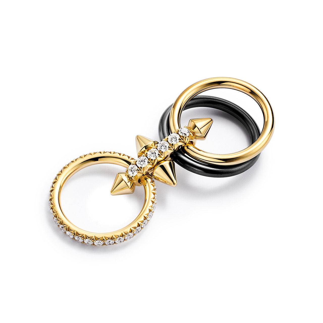 Tiffany Titan by Pharrell Williams Bague en titane, or 18 carats et diamants