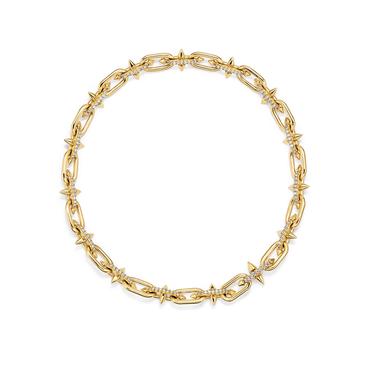 Collier en or jaune 18 carats et diamants