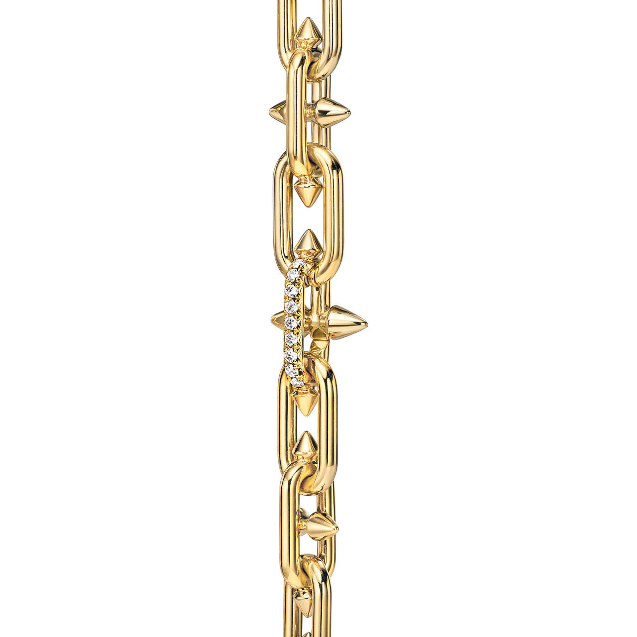 Collier à fermoir en or 18 carats et diamants