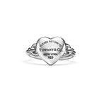 Return to Tiffany™ Bague Cœur Plein en argent 925 millièmes