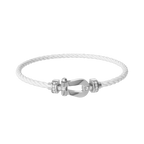 Bracelet Force 10, moyen modèle, semi-pavé