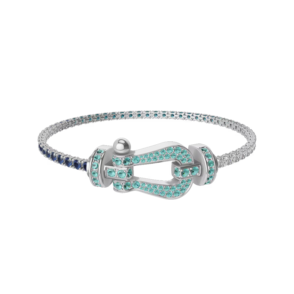 Bracelet Force 10, grand modèle, pavé