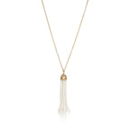 Collier de perles Houppe Olive Leaf