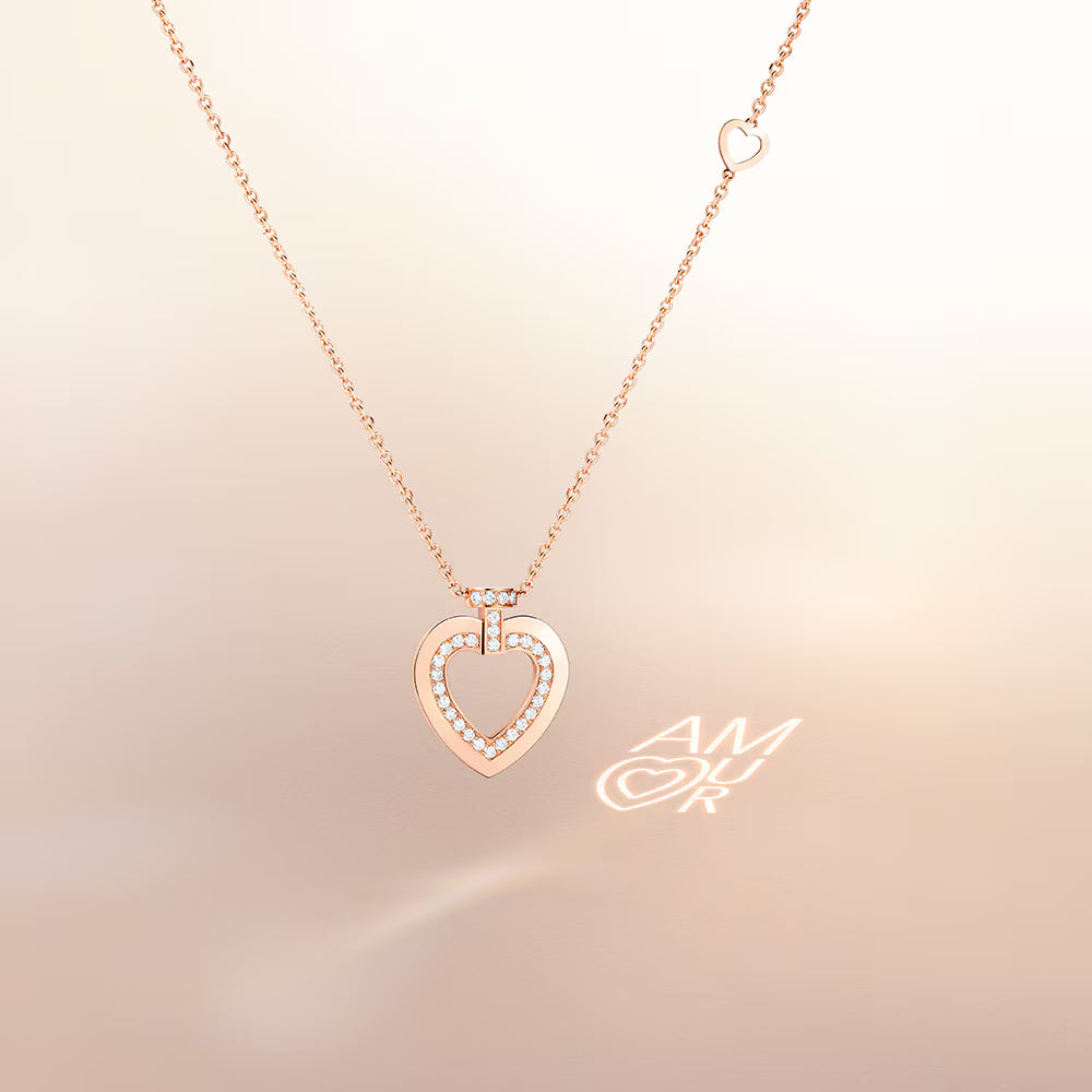 Collier "AM❤UR" Pretty Woman Sunlight Message, moyen modèle