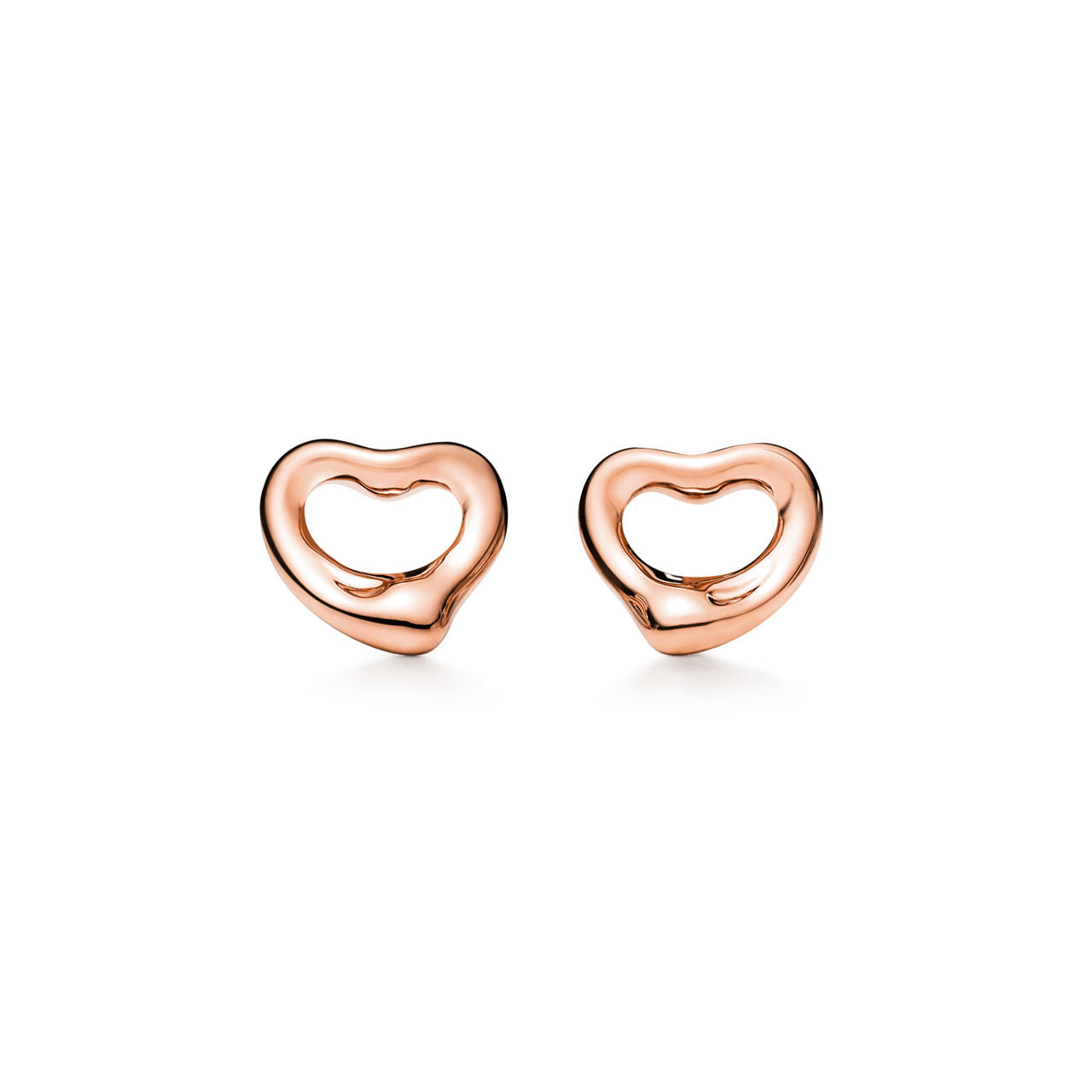 Boucles d’oreilles Open Heart en or rose 18 carats