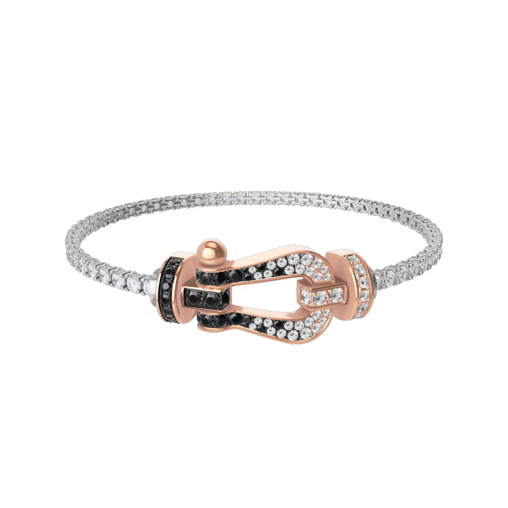 Bracelet Force 10, grand modèle, pavé