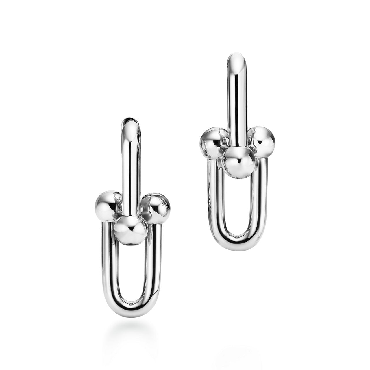 Boucles d’oreilles à maillons taille Large en argent 925 millièmes
