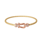 Bracelet Force 10, moyen modèle, semi-pavé