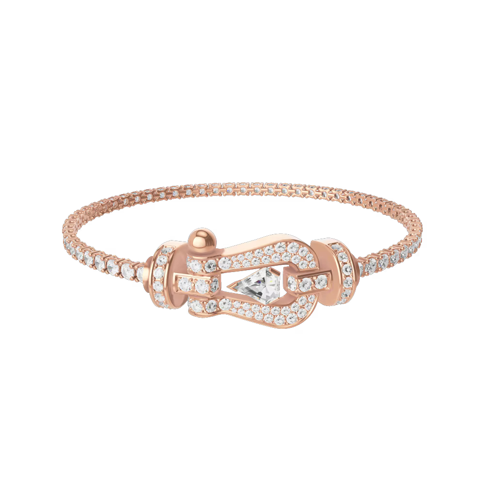 Bracelet Force 10, grand modèle, pavé, Hero Cut