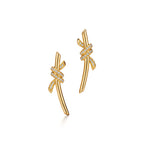 Boucles d’oreilles en or jaune 18 carats et diamants