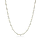 Collier en perles avec fermoir en argent 925 millièmes. 6-7 mm.