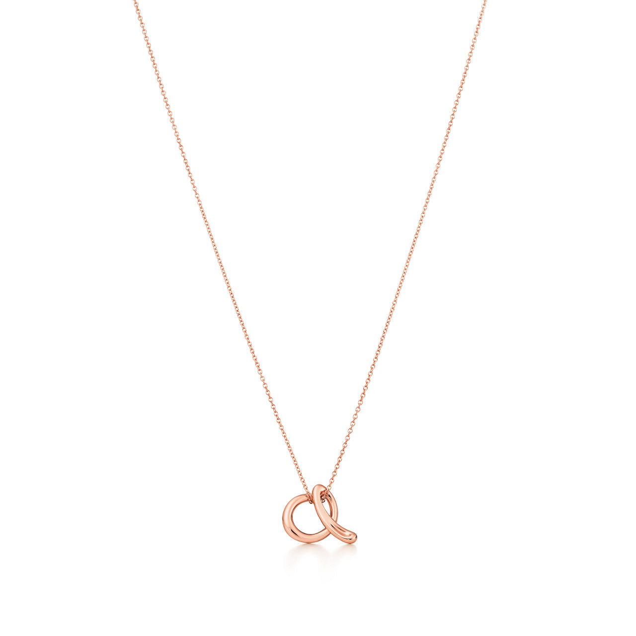 Pendentif Alphabet en or rose 18 carats, Mini