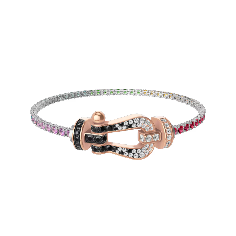 Bracelet Force 10, grand modèle, pavé