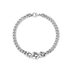 Bracelet à maillons en argent 925 millièmes ultra poli