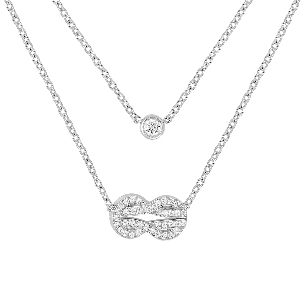 Collier Chance Infinie, moyen modèle, pavé