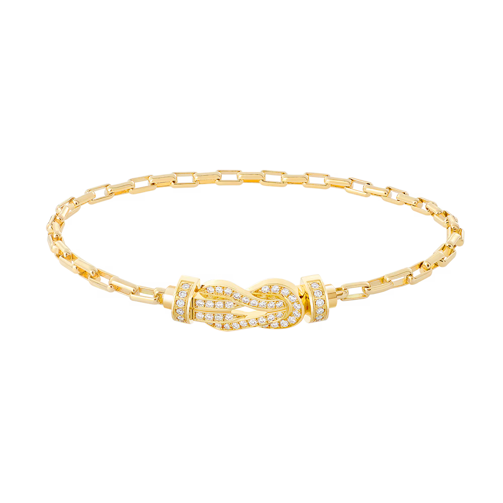 Bracelet Chance Infinie, moyen modèle, pavé