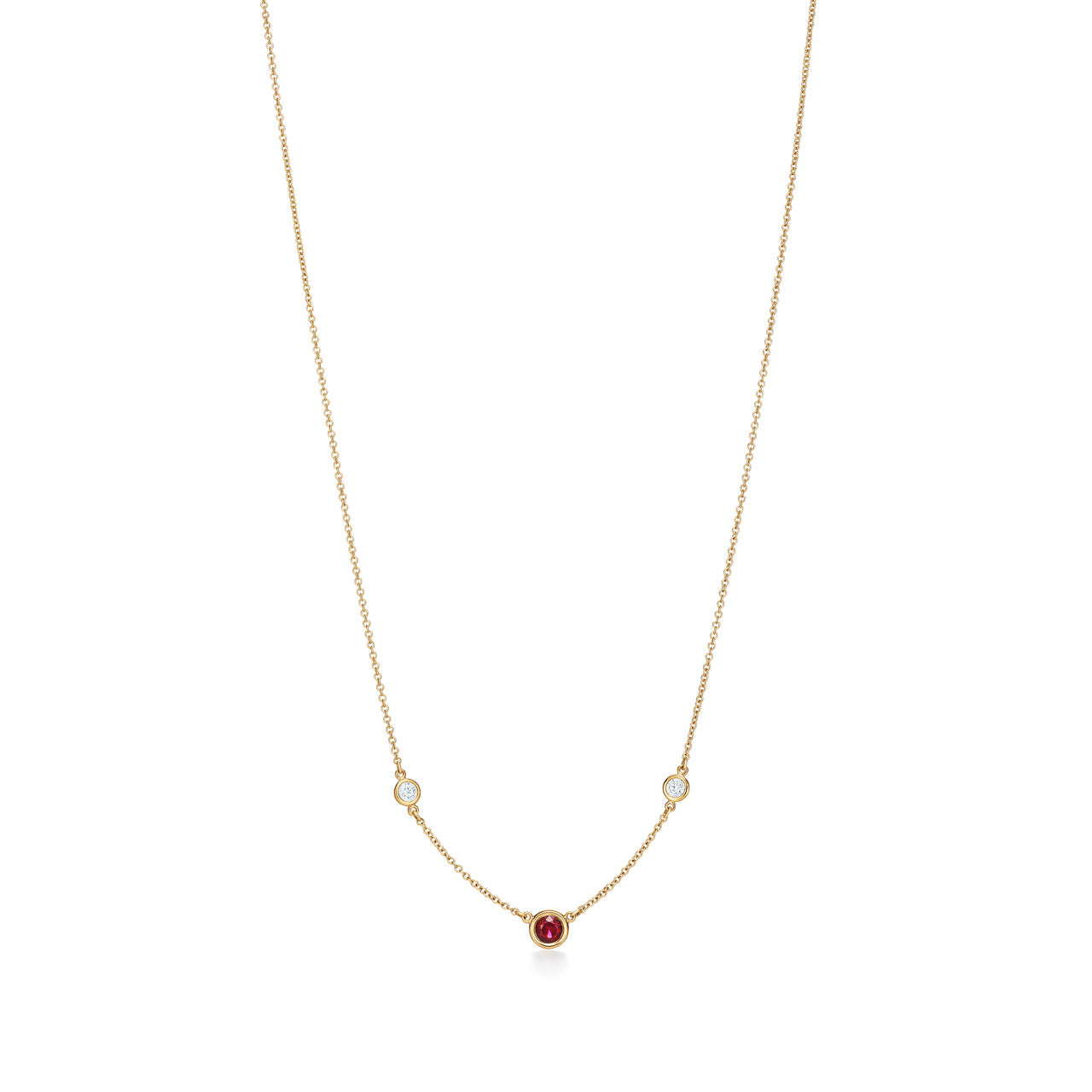 Collier Color by the Yard en or 18 carats, rubis et diamants