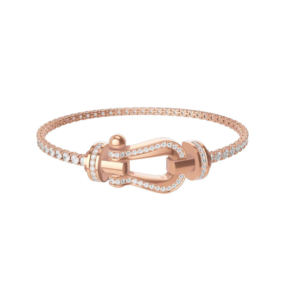 Bracelet Force 10, grand modèle, pavé