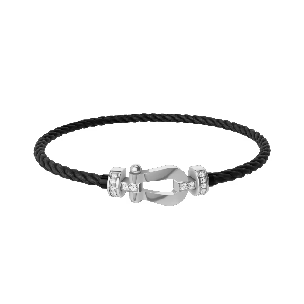 Bracelet Force 10, moyen modèle, semi-pavé