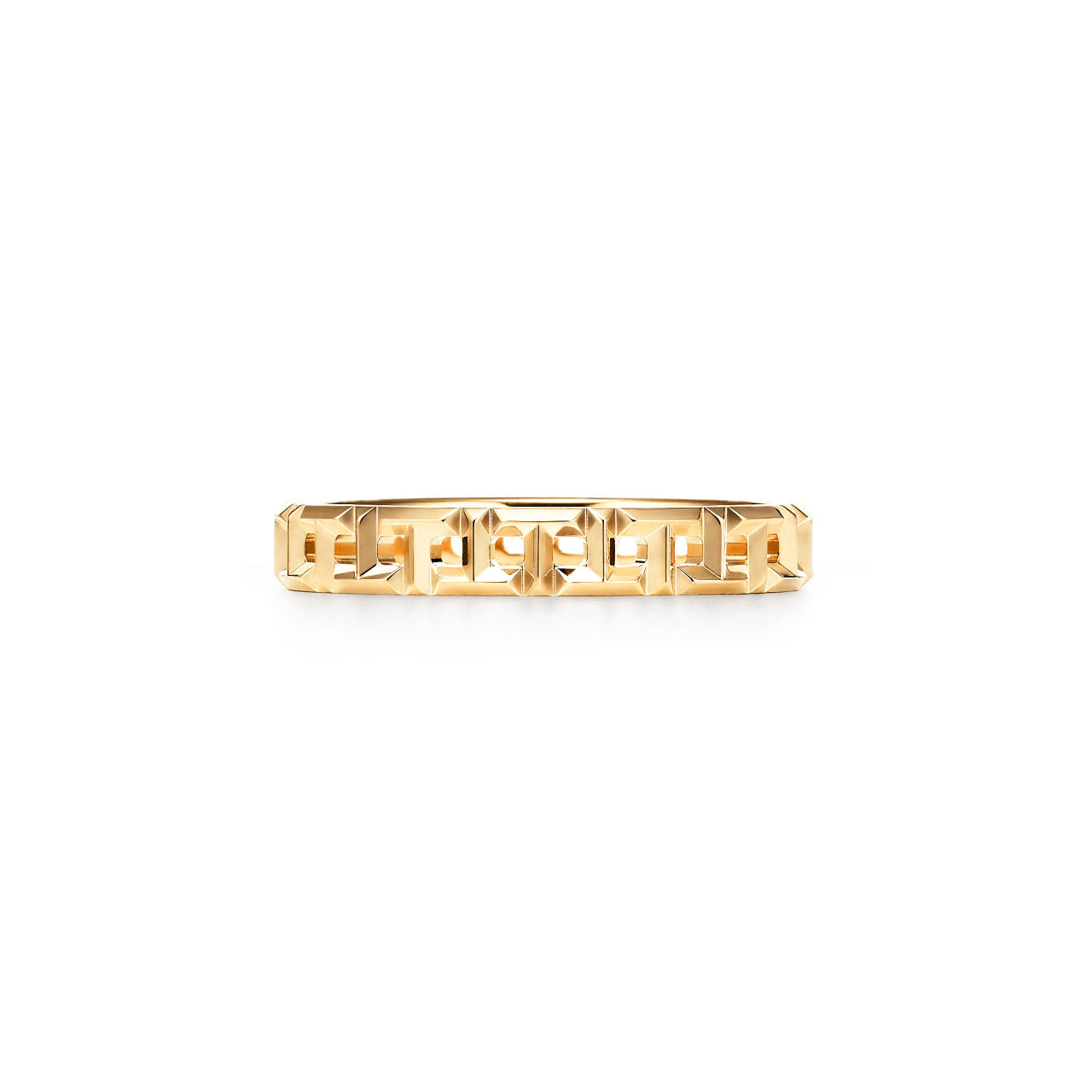 Tiffany T Bague True étroite en or jaune 18 carats