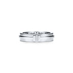 Tiffany T Bague étroite en or blanc 18 carats