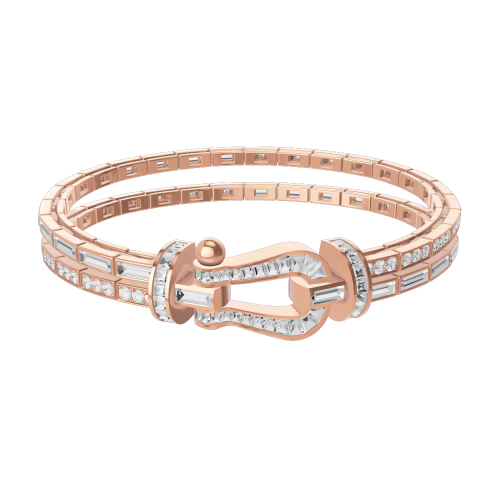 Bracelet Force 10, grand modèle, pavé