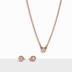 Diamonds by the Yard® Parure pendentif et boucles d'oreilles en or rose 18 carats