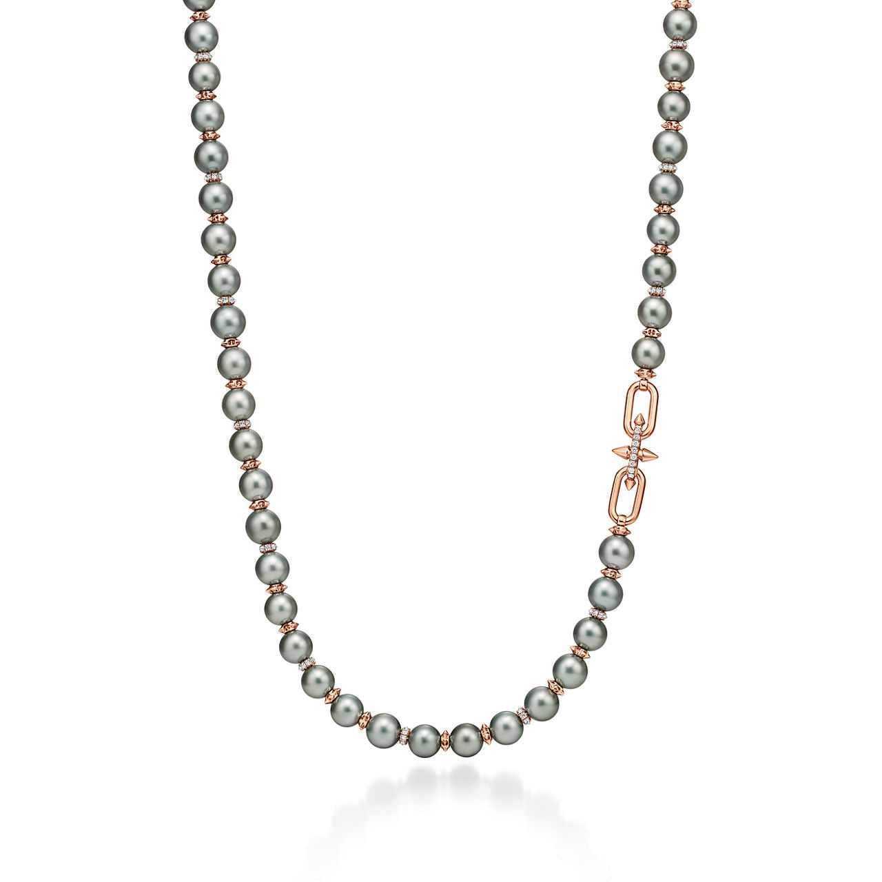Collier Perles de Tahiti en or et diamants