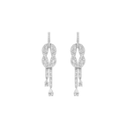 Boucles d'oreilles Chance Infinie, moyen modèle, pavé