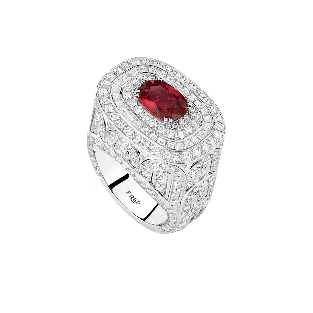 Bague 1936, rubis