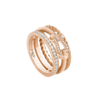 Bague Force 10 Rise, semi-pavée