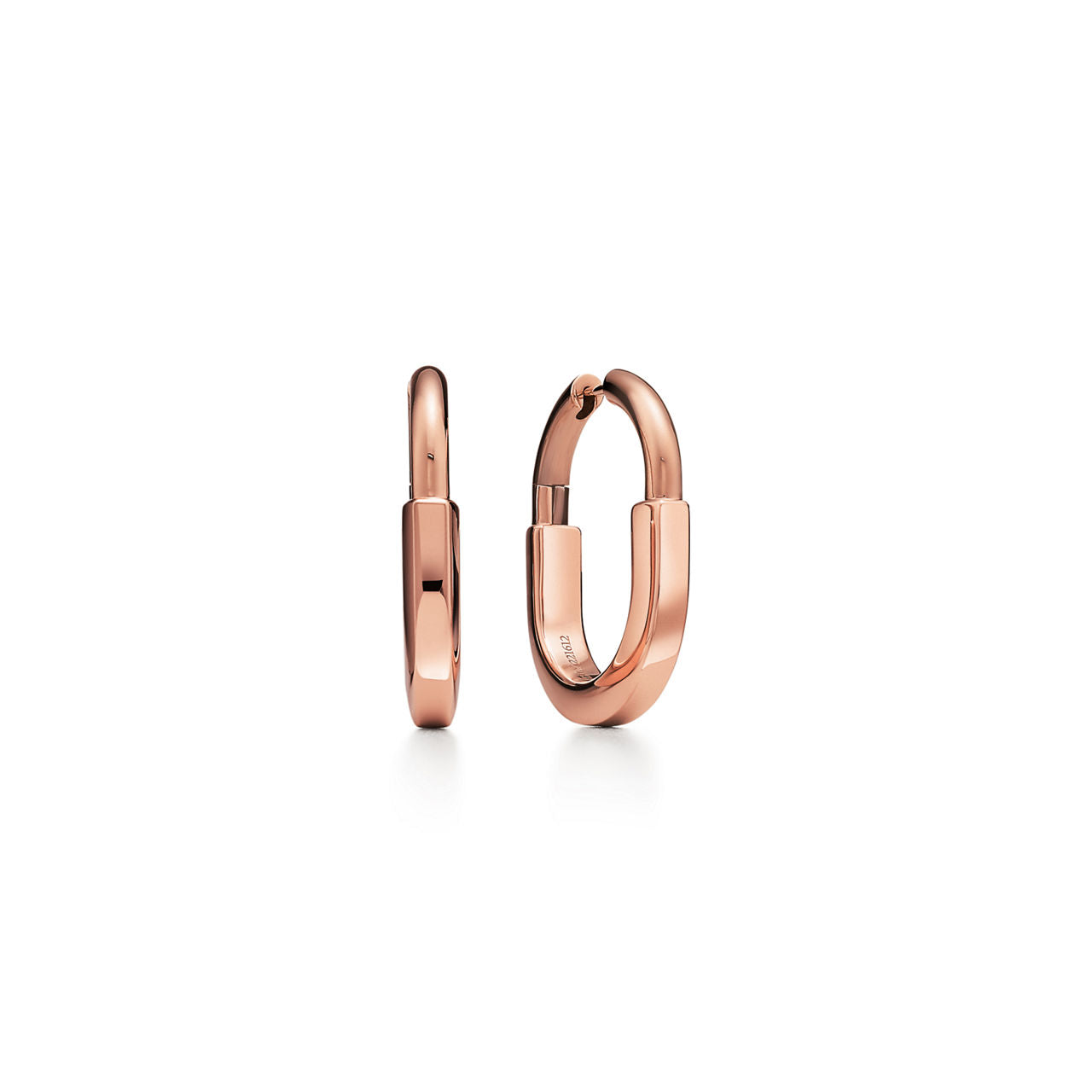 Boucles d’oreilles en or rose 18 carats. Medium