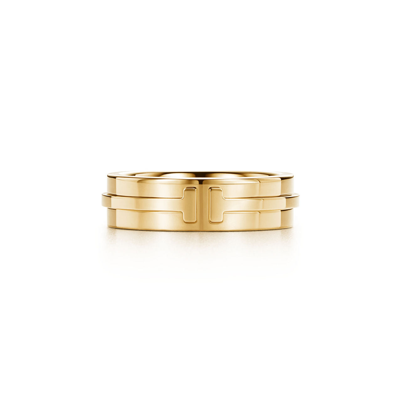 Tiffany T Bague large en or jaune 18 carats