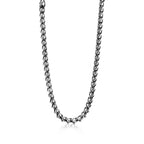 Collier à maillons taille Medium en argent 925 millièmes noirci